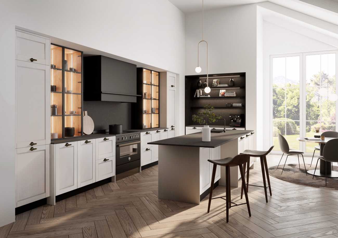 Keuken in warme houttinten